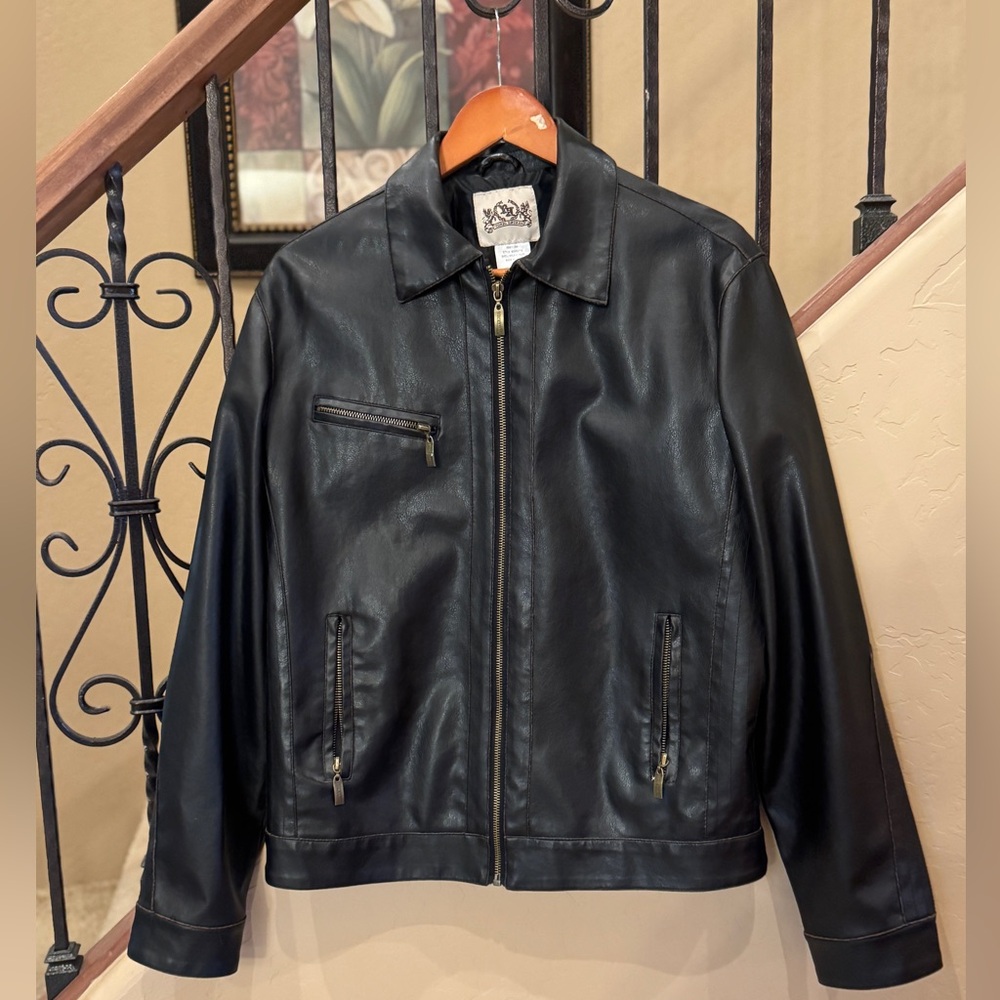 Toxic Hazard Leather Jacket Men’s